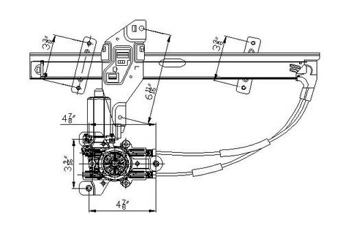 Aftermarket WINDOW REGULATORS for BUICK - REGAL, REGAL,97-04,LT Front door glass regulator