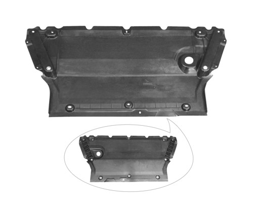 Aftermarket UNDER ENGINE COVERS for AUDI - A4 ALLROAD, A4 ALLROAD,17-19,Lower engine cover