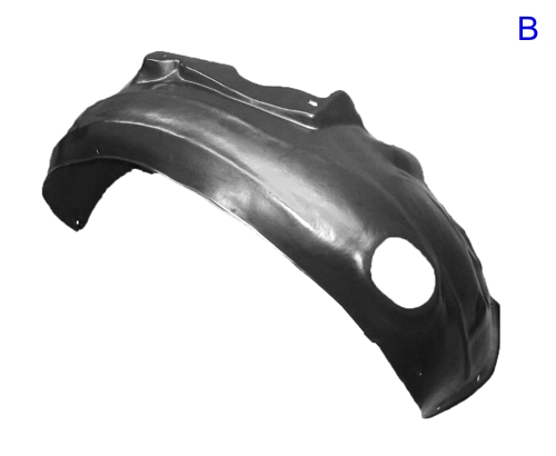 Aftermarket FENDERS LINERS/SPLASH SHIELDS for AUDI - A6, A6,05-11,RT Front fender inner panel
