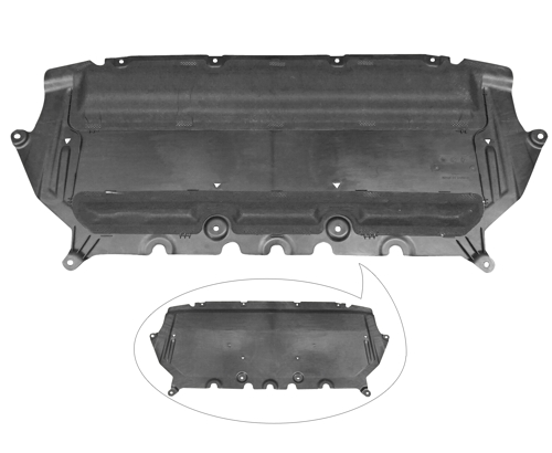 Aftermarket UNDER ENGINE COVERS for BMW - 540D XDRIVE, 540d xDrive,18-18,Lower engine cover
