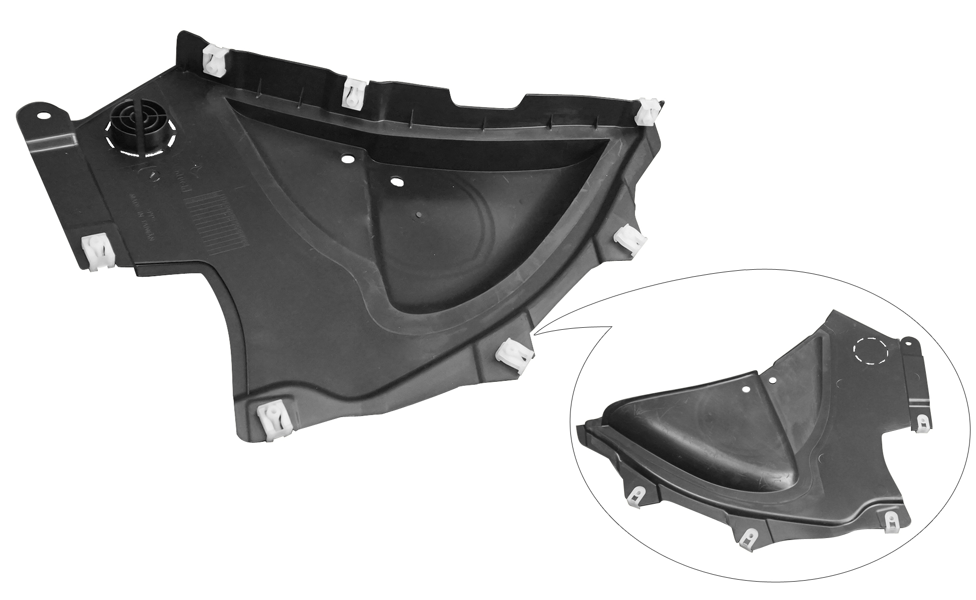 Aftermarket FENDERS LINERS/SPLASH SHIELDS for BMW - 330I XDRIVE, 330i xDrive,19-24,LT Front fender splash shield