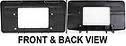 Aftermarket BRACKETS for JEEP - WAGONEER, WAGONEER,84-90,Front bumper license bracket
