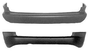 Aftermarket BUMPER COVERS for CHRYSLER - TOWN & COUNTRY, TOWN & COUNTRY,96-00,Rear bumper cover