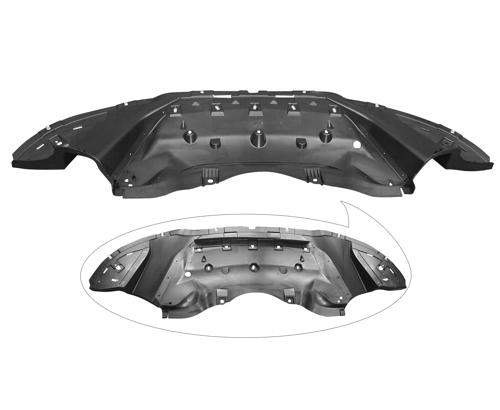 Aftermarket UNDER ENGINE COVERS for DODGE - CHARGER, CHARGER,15-16,Lower engine cover