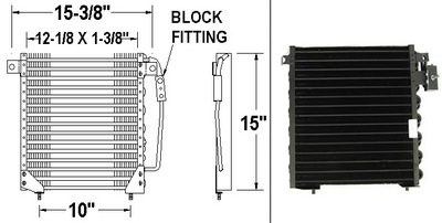 Aftermarket AC CONDENSERS for CHRYSLER - TOWN & COUNTRY, TOWN & COUNTRY,90-92,Air conditioning condenser