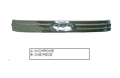 Aftermarket GRILLES for FORD - FUSION, FUSION,06-09,Grille assy