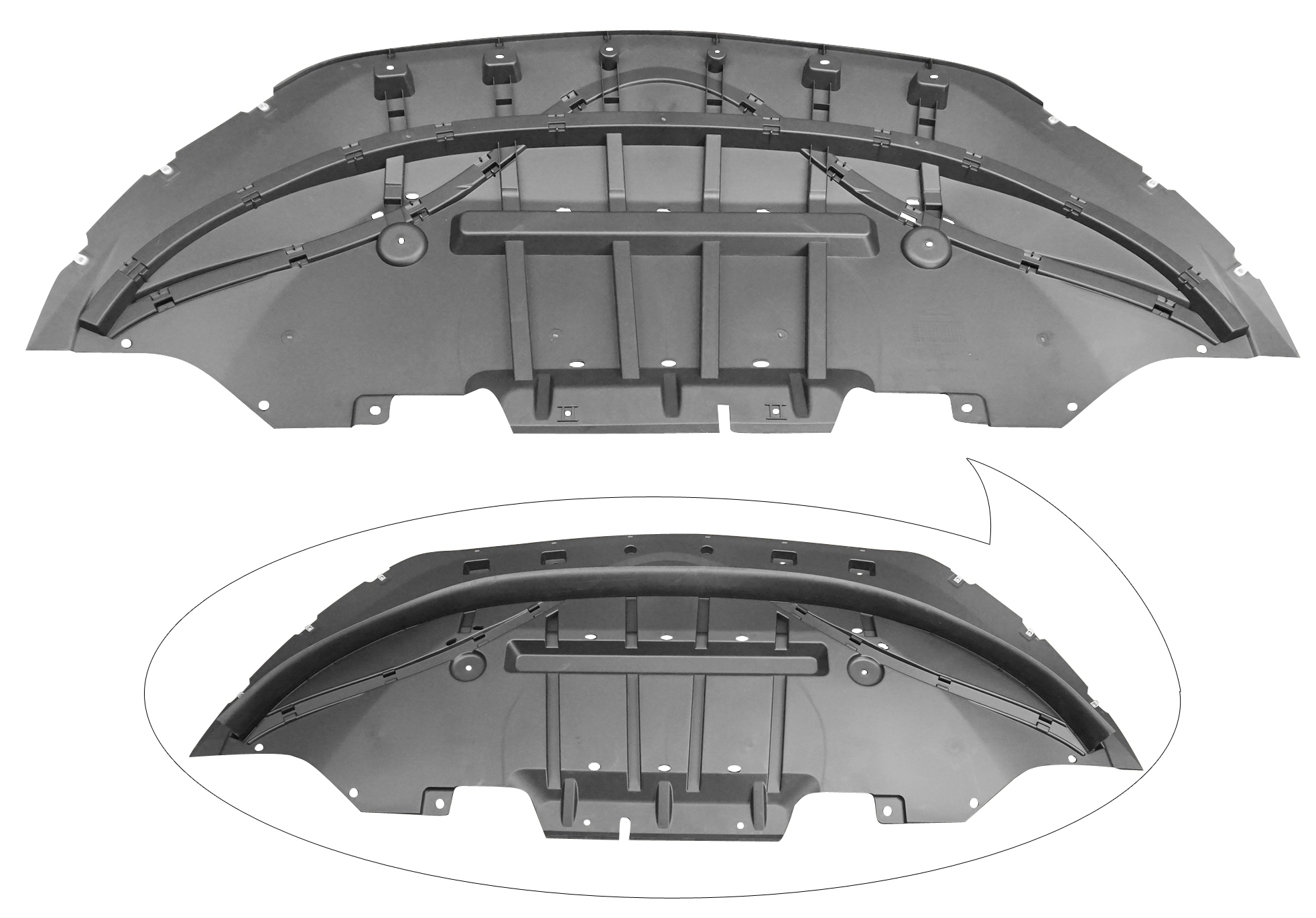 Aftermarket UNDER ENGINE COVERS for FORD - MUSTANG, MUSTANG,15-17,Lower engine cover