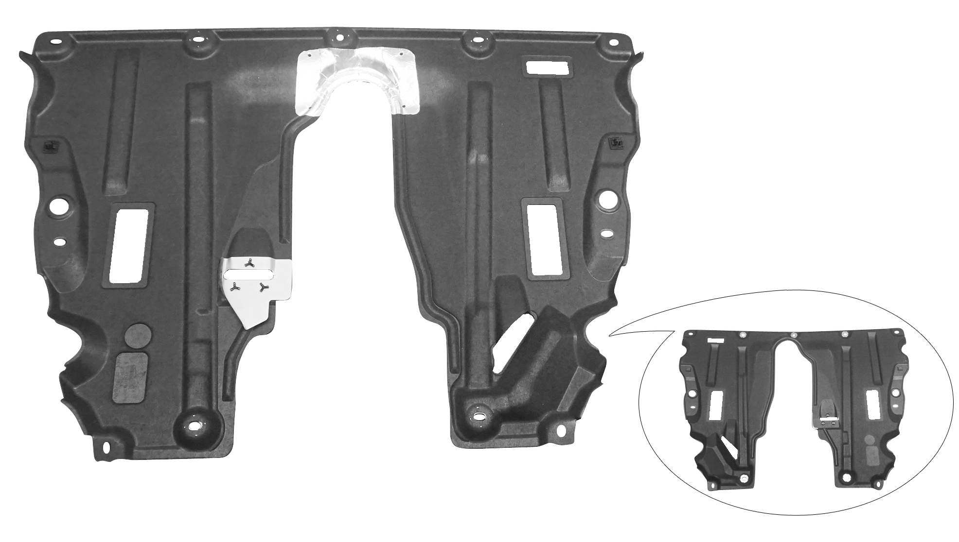 Aftermarket UNDER ENGINE COVERS for FORD - FUSION, FUSION,17-20,Lower engine cover