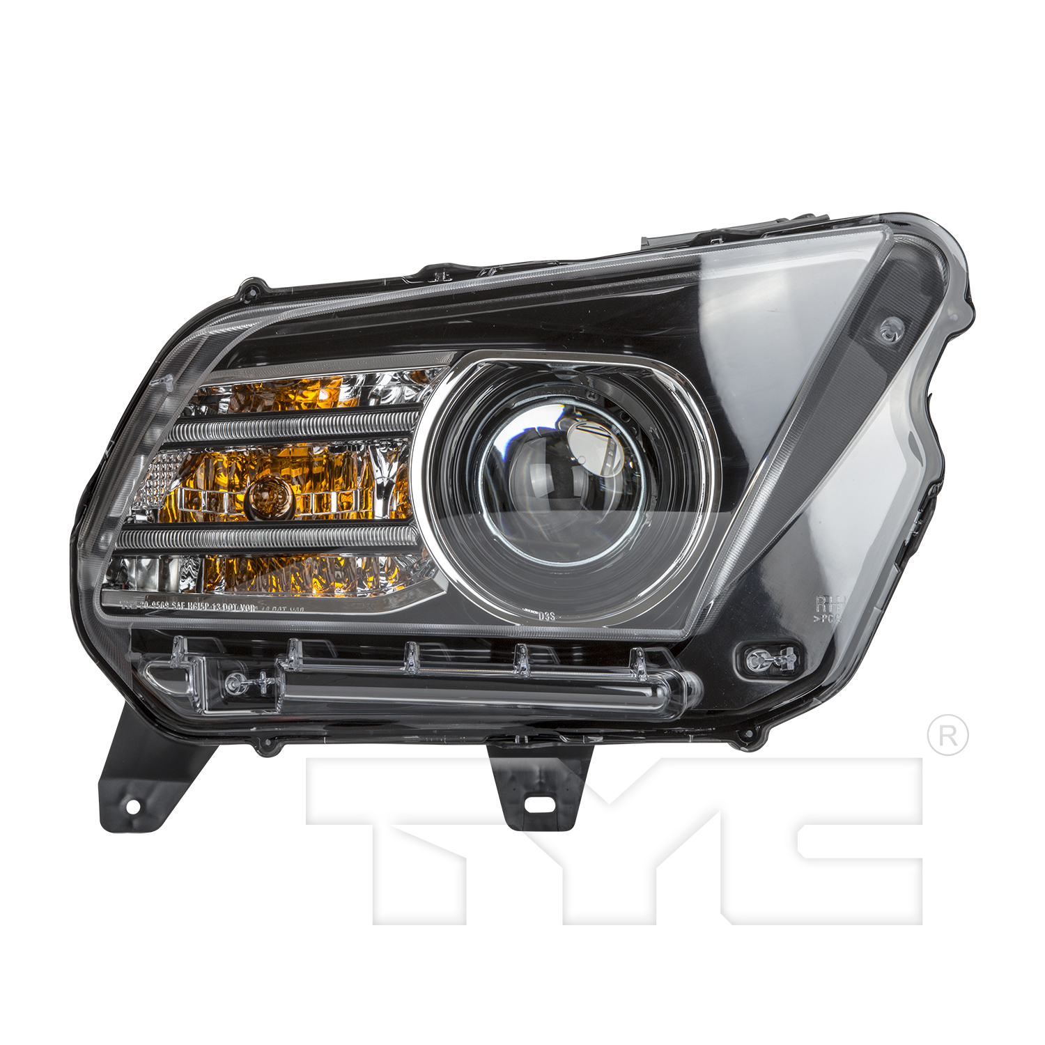 Aftermarket HEADLIGHTS for FORD - MUSTANG, MUSTANG,13-14,RT Headlamp lens/housing