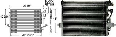 Aftermarket AC CONDENSERS for FORD - CONTOUR, CONTOUR,00-00,Air conditioning condenser