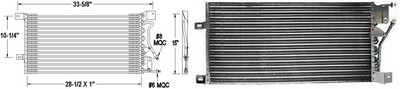 Aftermarket AC CONDENSERS for MERCURY - SABLE, SABLE,96-96,Air conditioning condenser