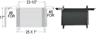 Aftermarket AC CONDENSERS for FORD - F-150, F-150,94-97,Air conditioning condenser
