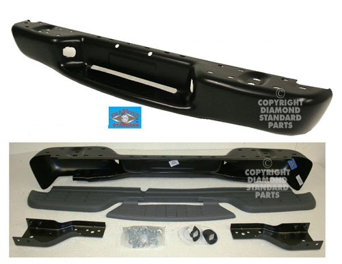Aftermarket METAL REAR BUMPERS for GMC - SONOMA, SONOMA,98-04,Rear bumper assembly