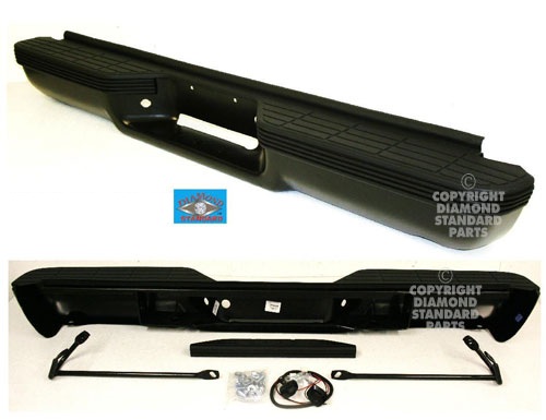 Aftermarket METAL REAR BUMPERS for GMC - K2500 SUBURBAN, K2500 SUBURBAN,92-99,Rear bumper assembly