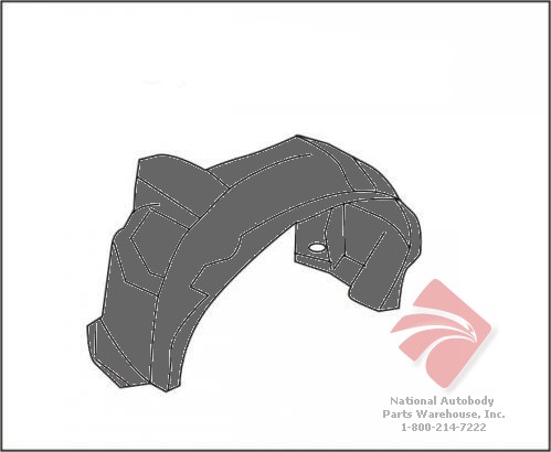 Aftermarket FENDERS LINERS/SPLASH SHIELDS for CHEVROLET - CAMARO, CAMARO,93-02,RT Front fender inner panel