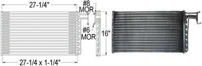 Aftermarket AC CONDENSERS for GMC - C1500 SUBURBAN, C1500 SUBURBAN,83-86,Air conditioning condenser