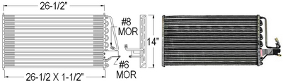 Aftermarket AC CONDENSERS for GMC - SONOMA, SONOMA,91-93,Air conditioning condenser