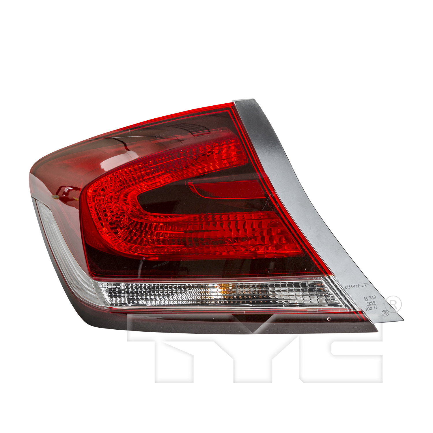 Aftermarket TAILLIGHTS for HONDA - CIVIC, CIVIC,13-15,LT Taillamp assy outer