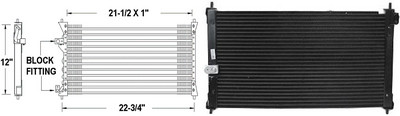 Aftermarket AC CONDENSERS for HONDA - ACCORD, ACCORD,94-97,Air conditioning condenser