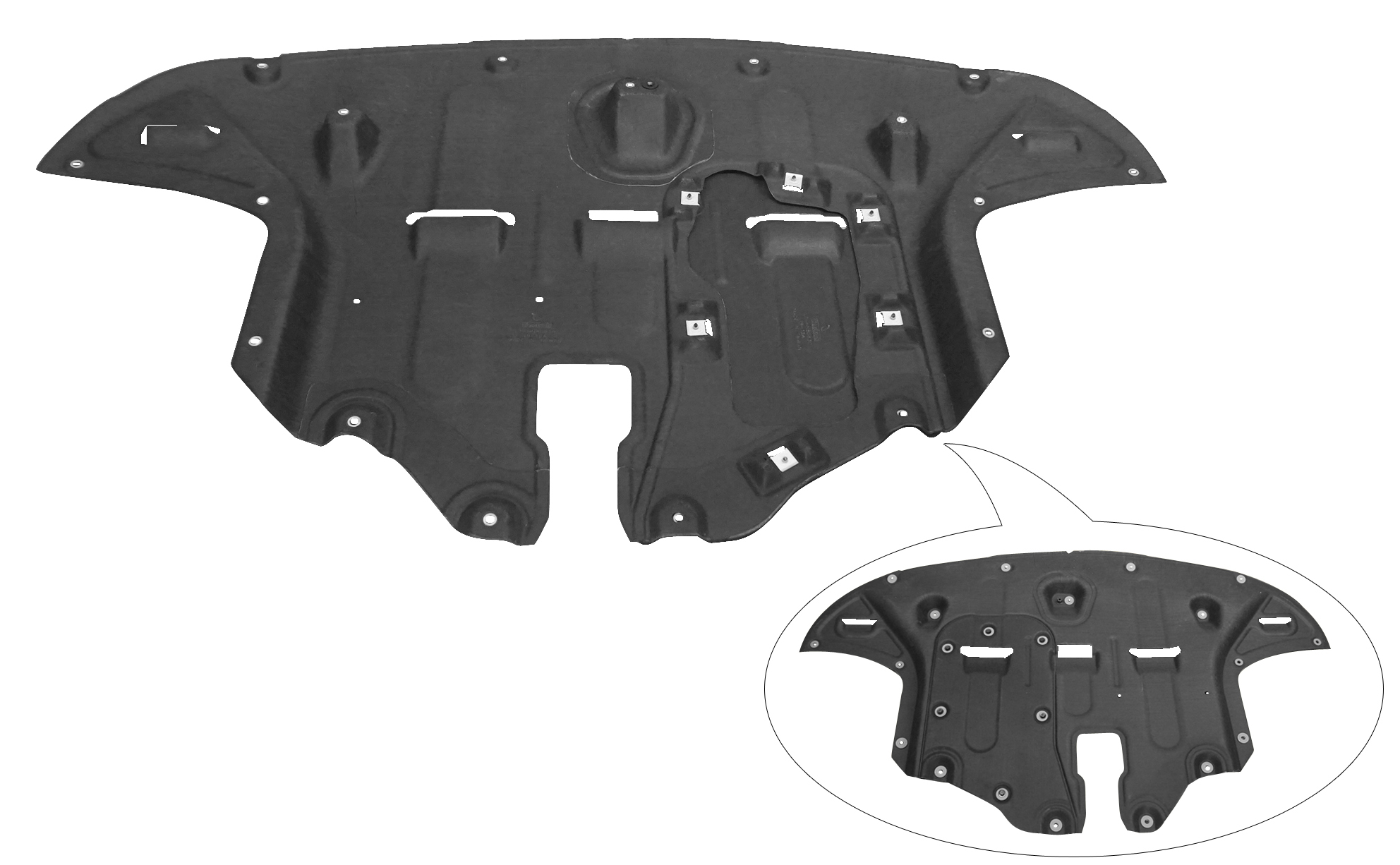 Aftermarket UNDER ENGINE COVERS for HYUNDAI - TUCSON, TUCSON,16-21,Lower engine cover