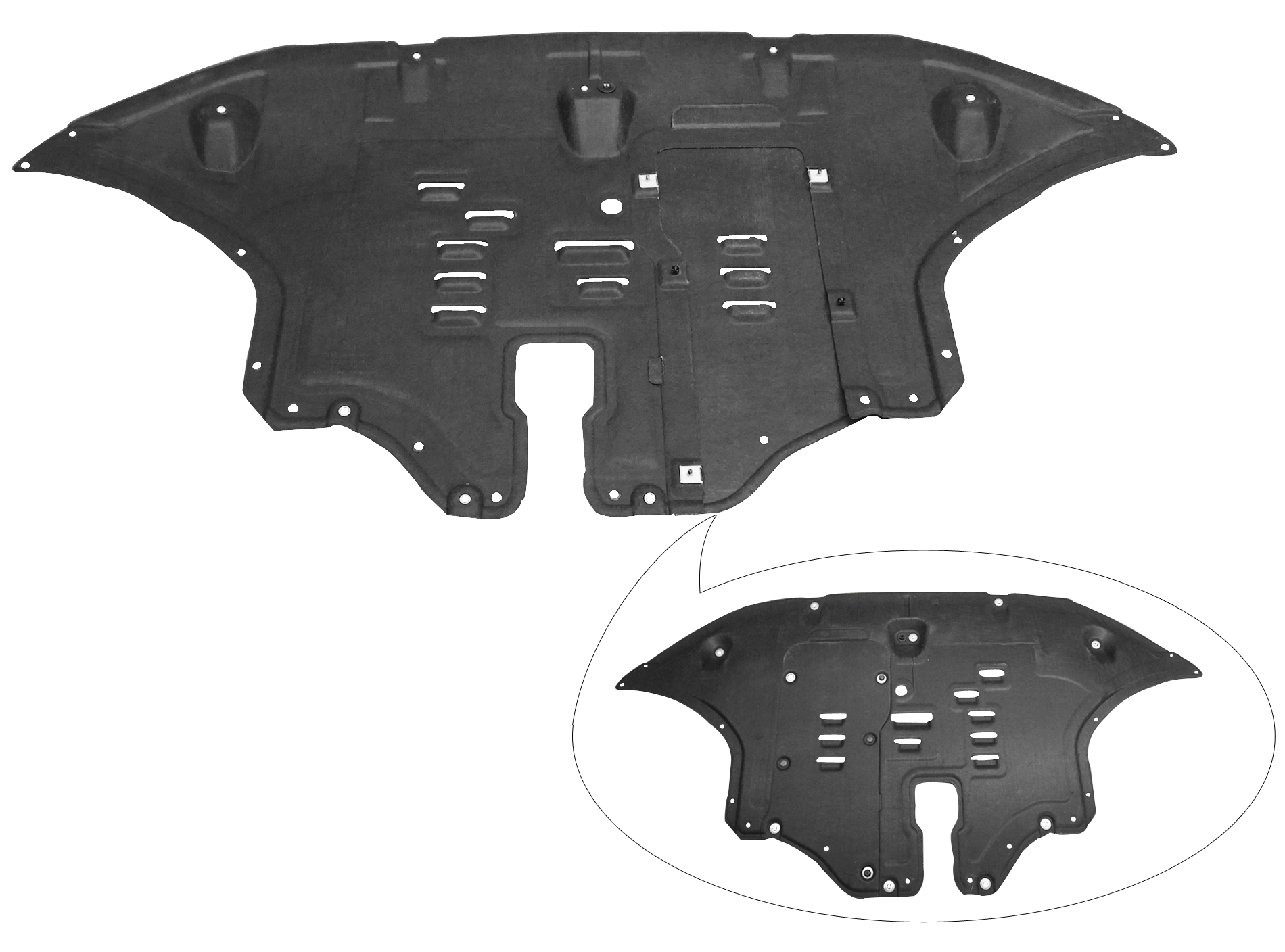 Aftermarket UNDER ENGINE COVERS for HYUNDAI - SANTA FE, SANTA FE,19-20,Lower engine cover