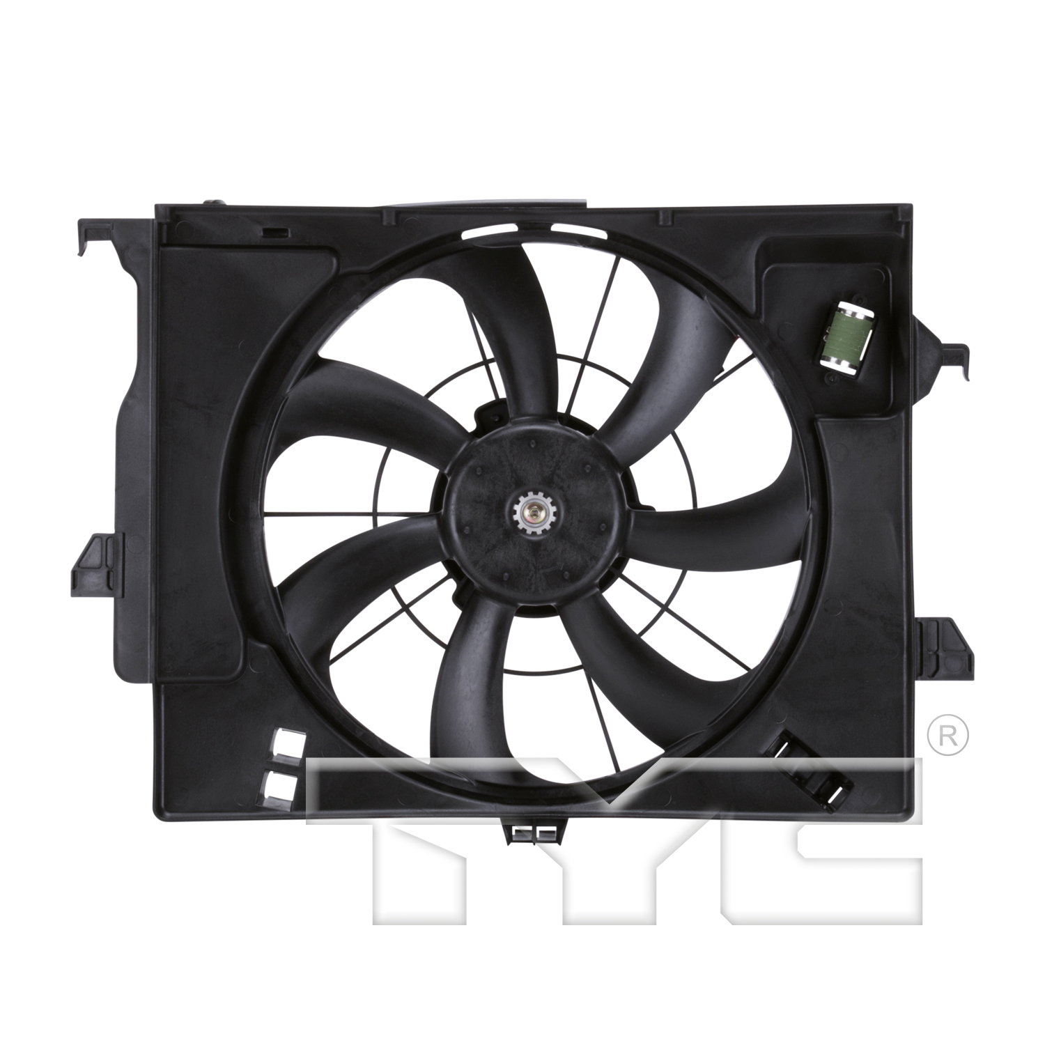 Aftermarket FAN ASSEMBLY/FAN SHROUDS for HYUNDAI - ACCENT, ACCENT,12-13,Radiator cooling fan assy