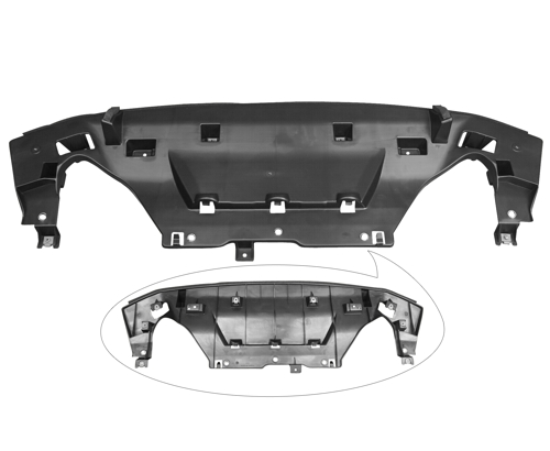 Aftermarket APRON/VALANCE/FILLER PLASTIC for MAZDA - CX-5, CX-5,17-21,Front bumper air shield lower