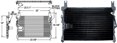 Aftermarket AC CONDENSERS for MAZDA - MPV, MPV,94-95,Air conditioning condenser