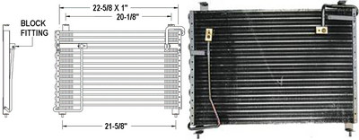 Aftermarket AC CONDENSERS for MAZDA - 929, 929,94-95,Air conditioning condenser