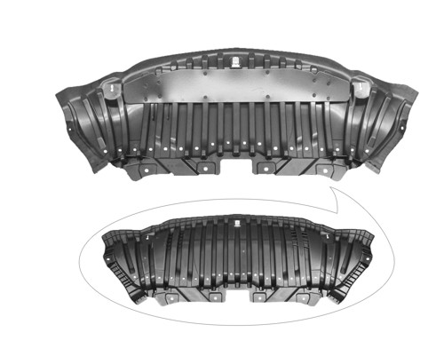 Aftermarket UNDER ENGINE COVERS for MERCEDES-BENZ - C300, C300,16-18,Lower engine cover