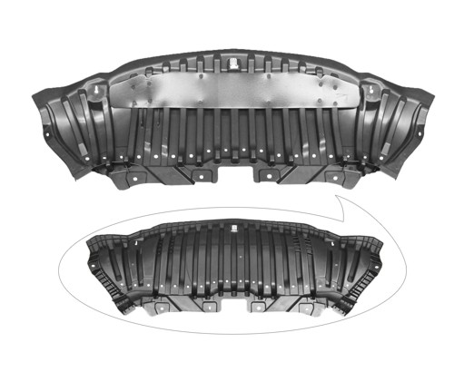 Aftermarket UNDER ENGINE COVERS for MERCEDES-BENZ - C300, C300,17-18,Lower engine cover