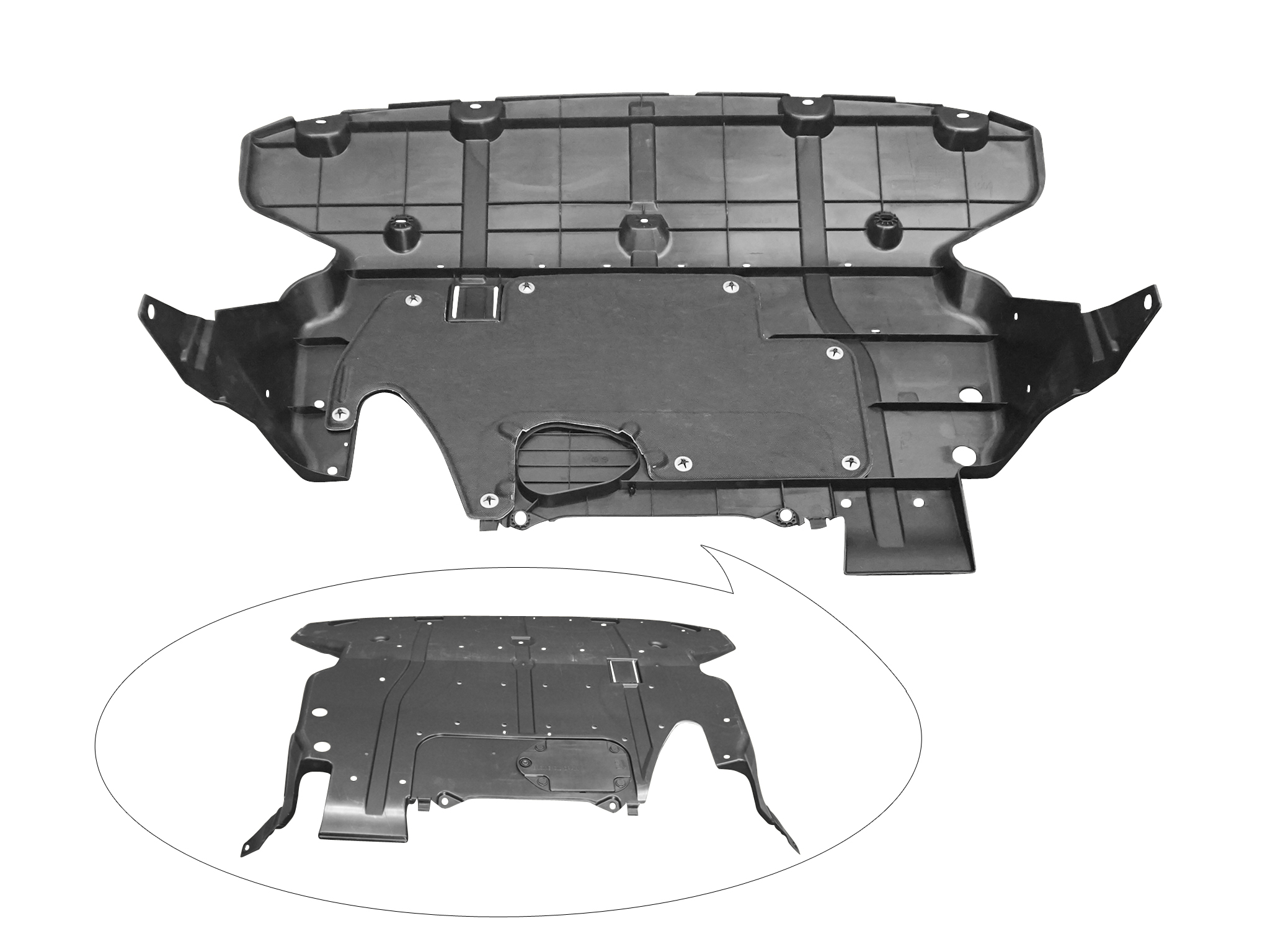 Aftermarket UNDER ENGINE COVERS for SUBARU - FORESTER, FORESTER,19-21,Lower engine cover