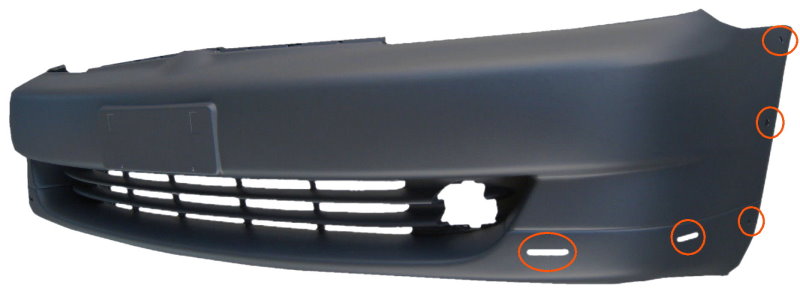 Aftermarket BUMPER COVERS for TOYOTA - ECHO, ECHO,00-02,Front bumper cover