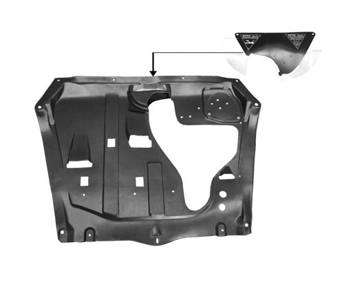 Aftermarket UNDER ENGINE COVERS for TOYOTA - HIGHLANDER, HIGHLANDER,10-13,Lower engine cover