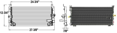 Aftermarket AC CONDENSERS for TOYOTA - COROLLA, COROLLA,88-92,Air conditioning condenser
